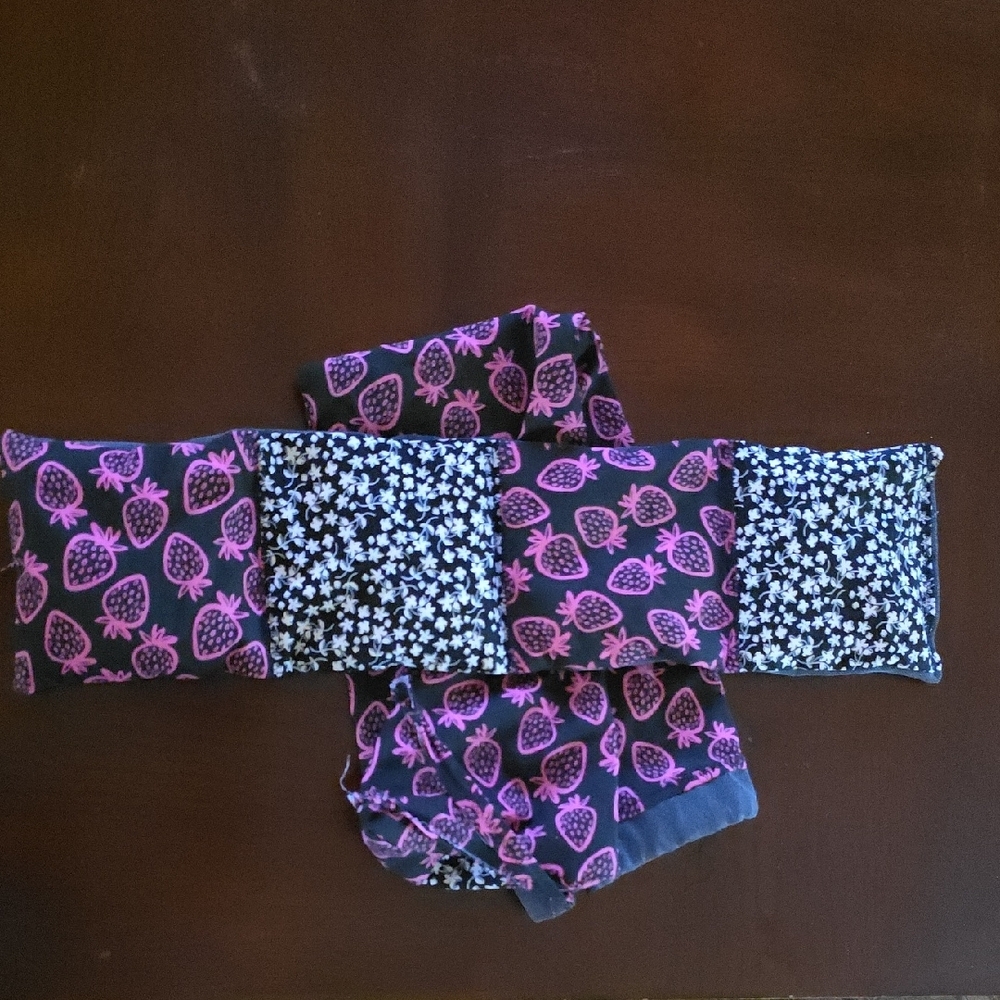 Upcycled Heat Pad W Bag / Sleeve (Dance/ White). Scented You Pick Microwave - Picture 6 of 6